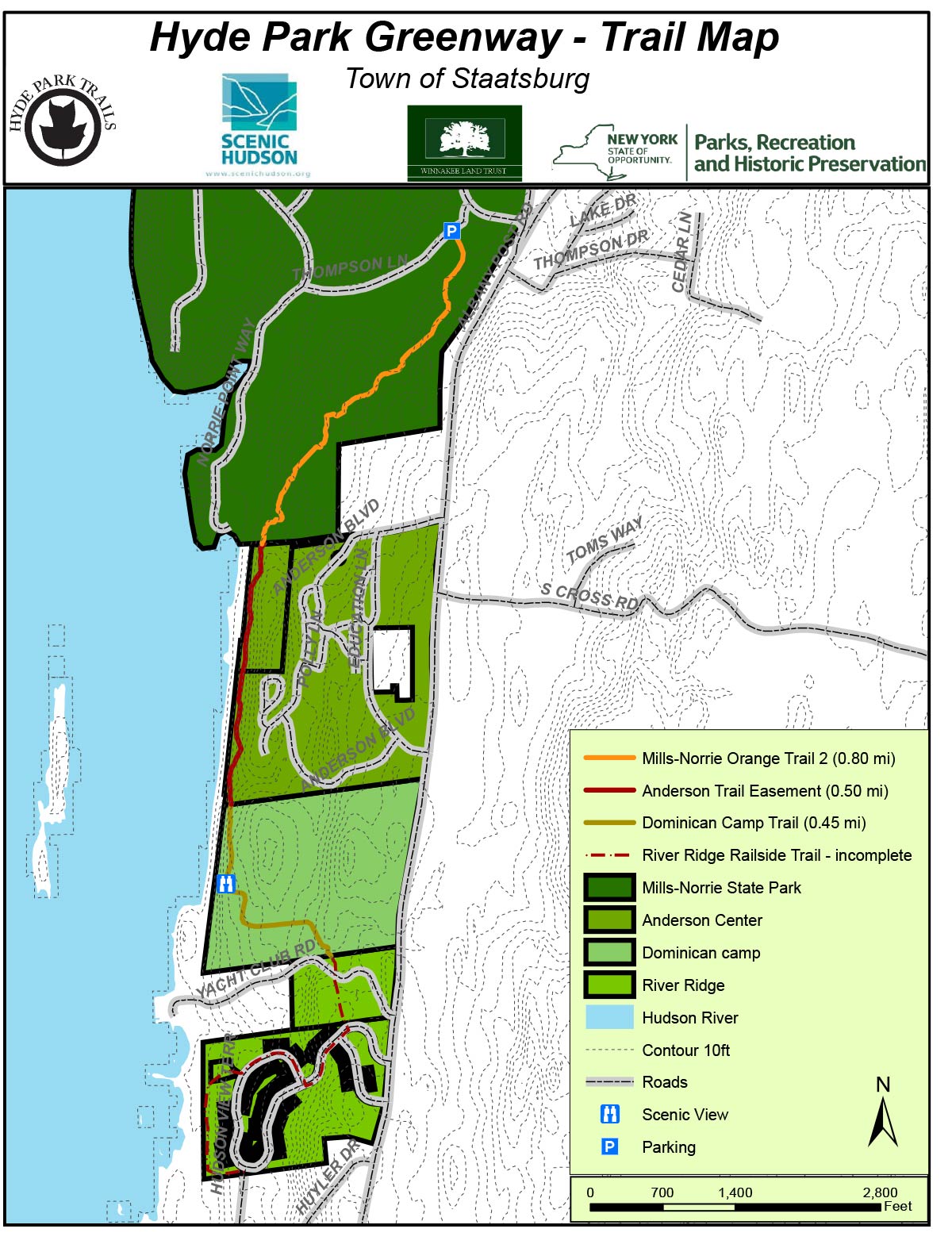 Hyde Park Trail River Overlook Scenic Hudson