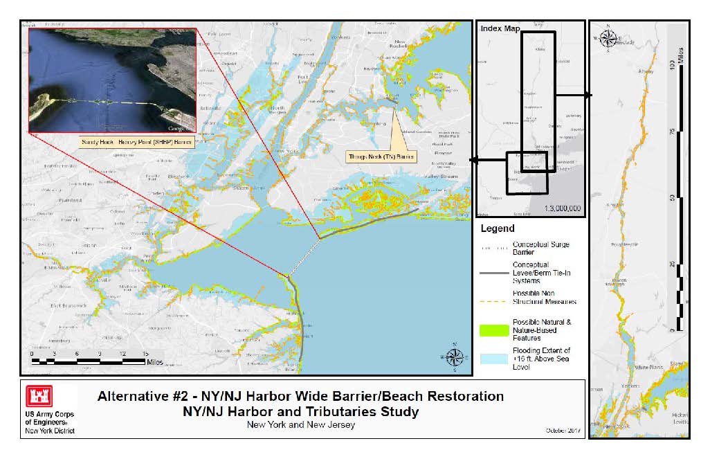 Image of one proposal for storm surge barriers