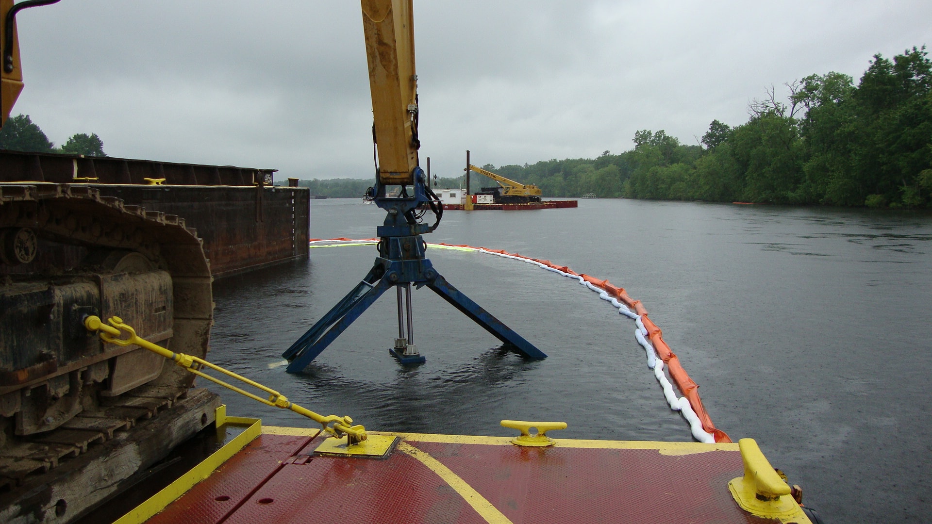 Dredging PCBs from the Hudson River.