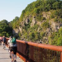 Biking on the Rosendale Trestle