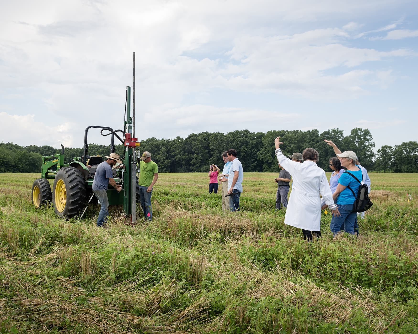 Farmers exploring regenerative agricultural methods