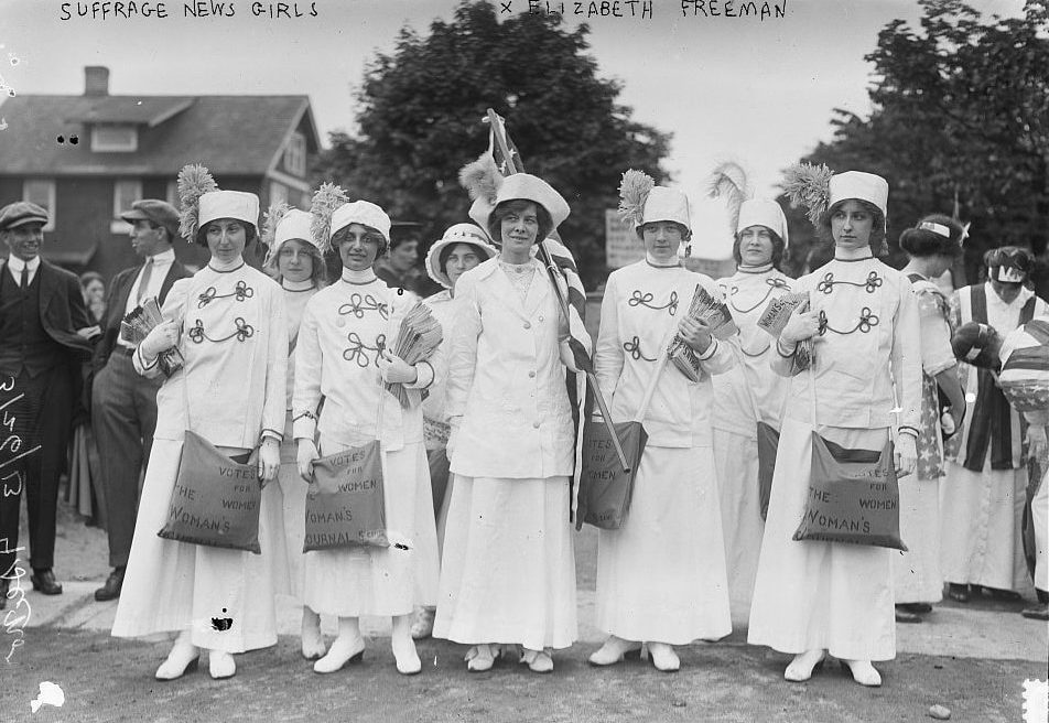 Womens' Suffrage March (photo courtesy Library of Congress)