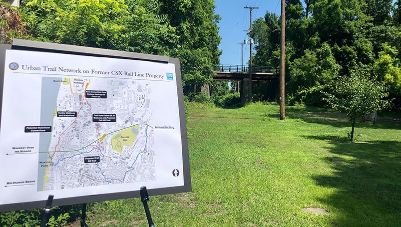 Site of future urban trail.