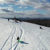 Sledding at Burger Hill