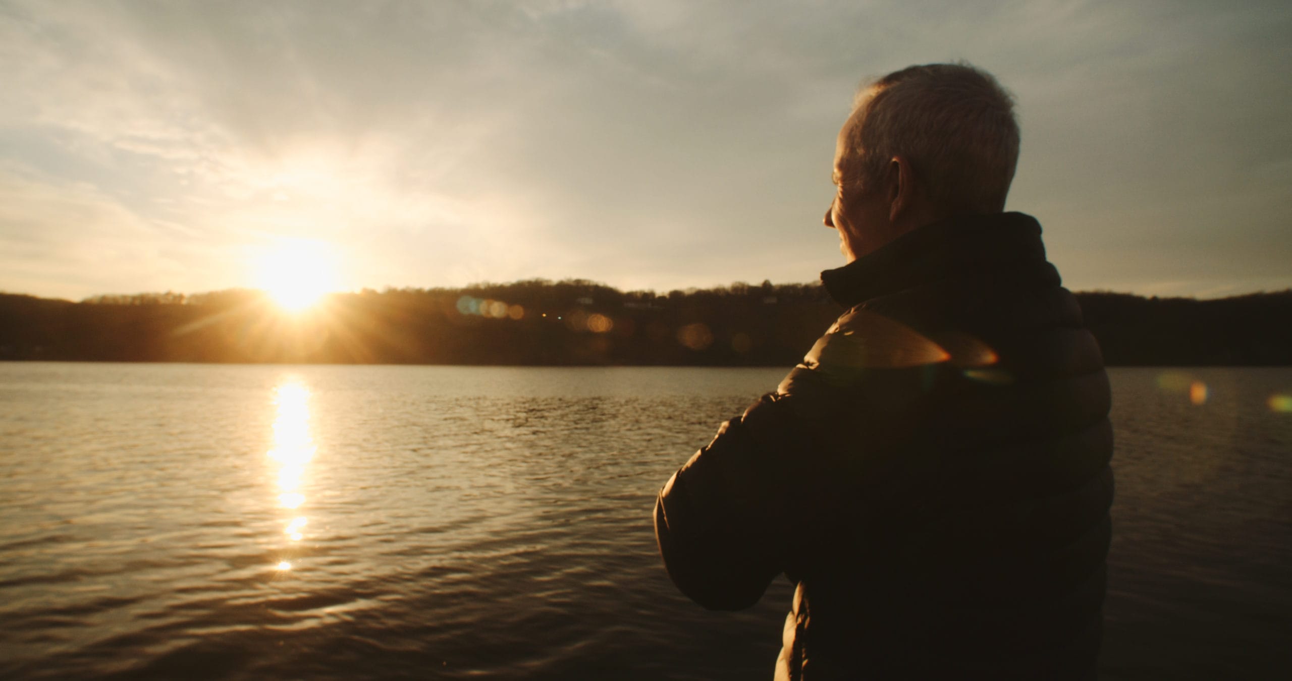 Ned Sullivan watching sunset