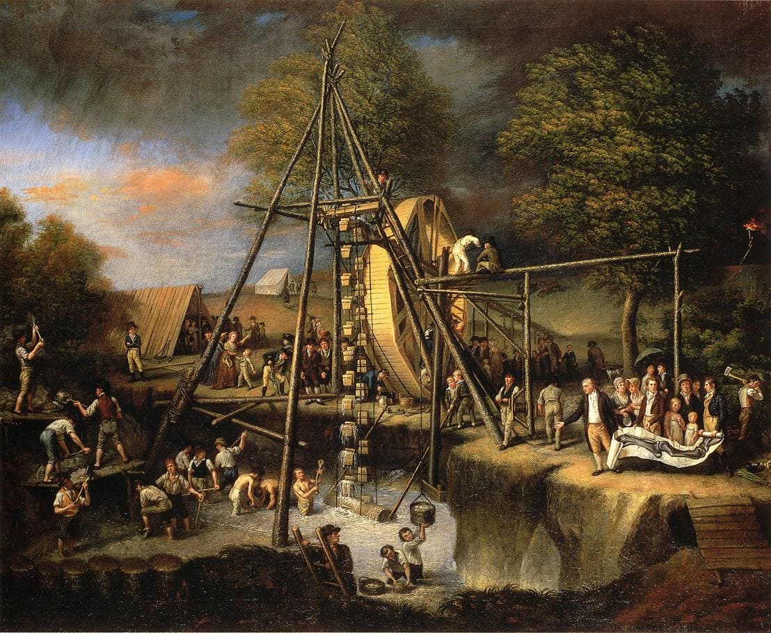 Exhumation of the Mastodon by Charles Willson Peale / Public domain