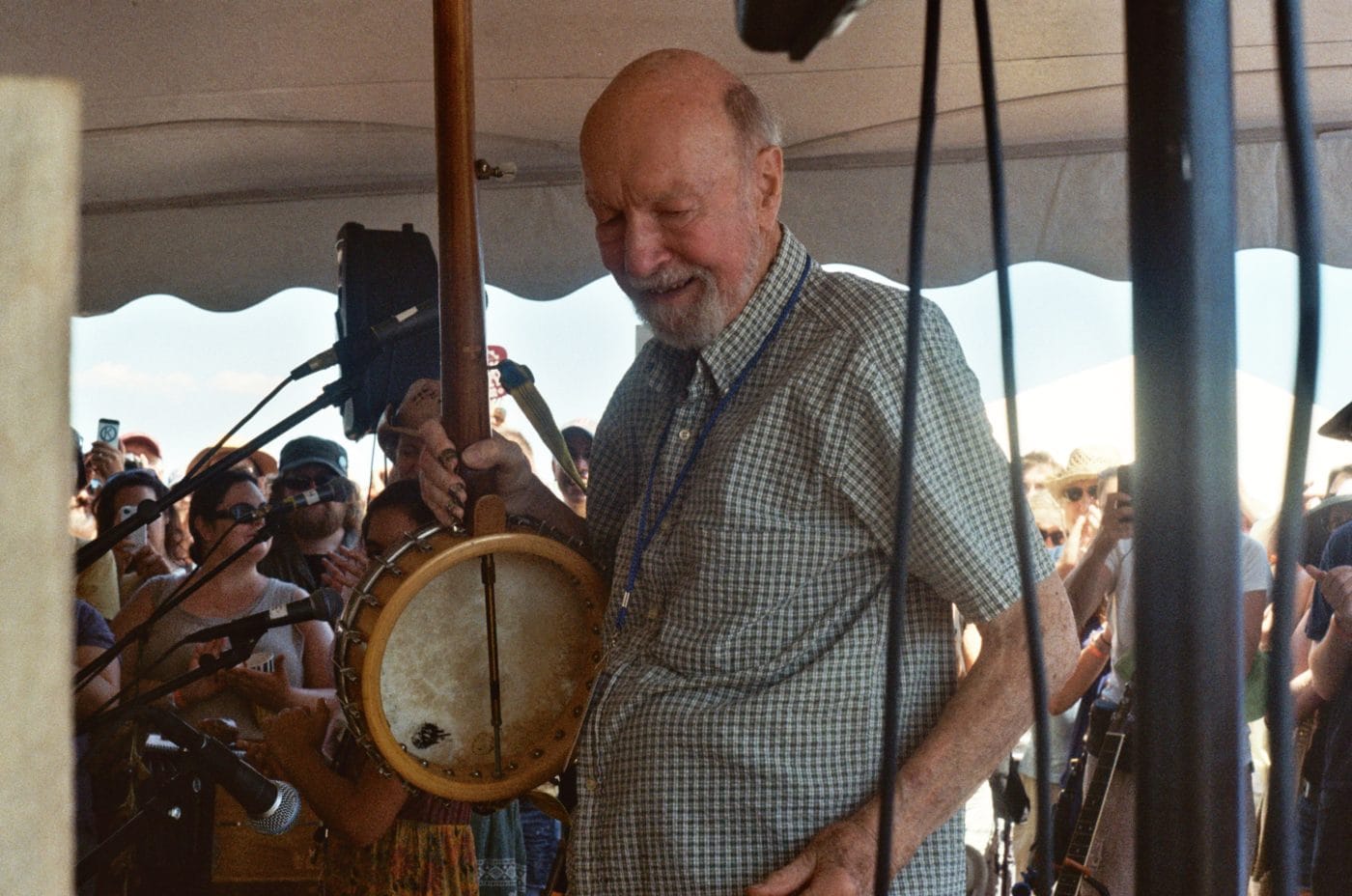 Pete Seeger at Newport Folk Festival, 2011