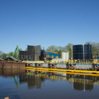 Dredging on Hudson River 2012