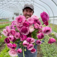 Farmer Luke Franco offers a bouquet. (Photo: Courtesy Luke Franco)
