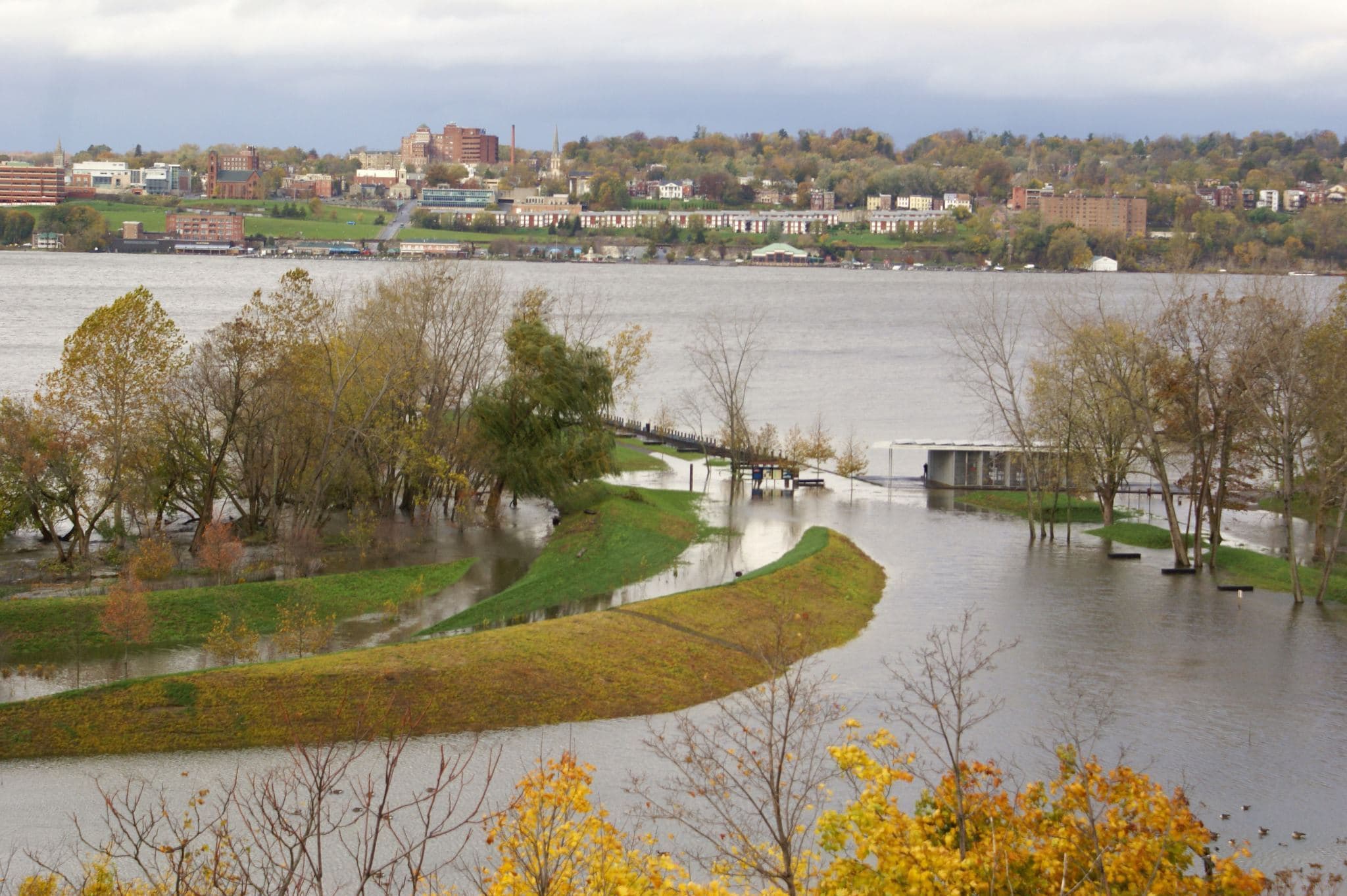 Long Dock Park flooding (Photo: Ed Mendoza)