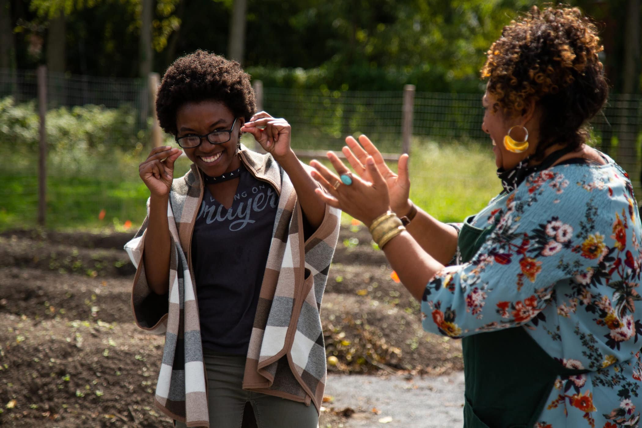 Harvest Fest ribbons cutting and celebration at Pershing Avenue Neighborhood Farm + Gardens (Photo: Karen Pearson)