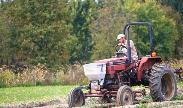 Tractor at Hearty Roots Farm